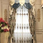 Embroidered Luxury Curtain Jacquard Blinds Curtains For Living Room Valance  Voile Curtains Yarn Drapes cortina de quarto