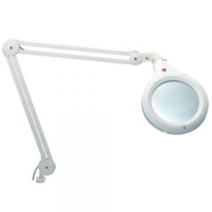 White Ultra Slim Magnifying Lamp