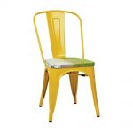 OSP Designs Bristow Yellow and Pine Alice Metal/Wood Side Chair (Set of  4)-BRW2910A4-C307 - The Home Depot