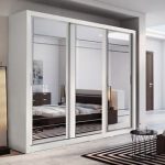 Image is loading Brand-New-Modern-Bedroom-3-Sliding-Door-Mirror-