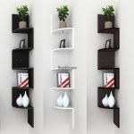 Details about Modern Corner Shelf Shelves Wall Mounted Book CD Storage  Display Home Decor New