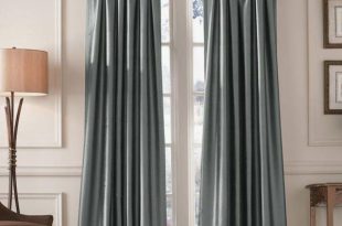 Modern Curtains Ideas Images. Charming Blue Silk Long Curtains Ideas