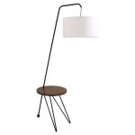 Stork Mid Century Modern Floor Lamp With Walnut Table Accent (Lamp Only) -  Lumisource : Target