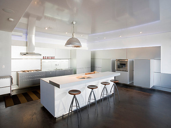 View in gallery Sleek contemporary kitchen bar