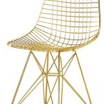 Wire Mesh Eiffel Base Side Chair in Gold Finish - Modern - Dining Chairs -  by Modern Selections