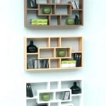 decoration: Wall Mount Display Shelves Hanging Bookshelves Bookcase Wooden  Mounted Home Design Modern Shelf