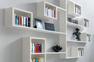 Overwhelming Modern Wall Mounted Bookshelves With Stylish Sectional White  Custom Detail And Best Functional And Appearances For How To Make Custom