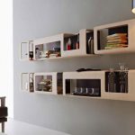 wall-mounted bookcase / modular / contemporary / wooden - CYBER by  Pierpaolo Zanchin