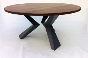 Contemporary Modern Round Dining Table Solid Walnut with Bird Legs in Solid  Waln Contemporary Modern Round Dining Table Solid Walnut with Bird Legs  in