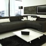 Franco Collection Modern Sectional Sofa - Black TOS-LF-1007-BLACK