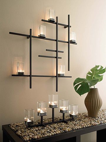 images candel sconces | Modern Grid Candle Sconce | Apartment Therapy