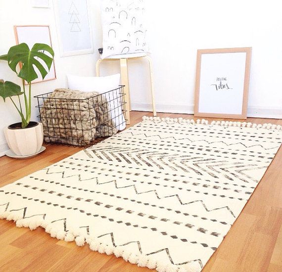 Tribe scandinavian rug,area rug,carpet,floor rugs,modern rugs,white area rug,minimalist  rug,moroccan rug,black and white rug,white rug,rugs