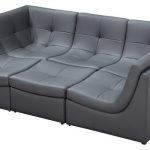 Soflex San Diego Modern Grey Faux Leather Sectional Modular Sofa -  Contemporary - Sectional Sofas - by New York Furniture Outlets, Inc.