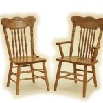 Ask us a Question. Amish Pressed Back Oak Dining Chair