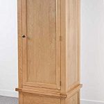 Devon Solid Oak Single Wardrobe with 1 Drawer/Part Assembled 1 Door 1  Drawer Single