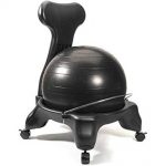 LuxFit Ball Chair, Premium Fitness Exercise Ball Chairs for Home and Office  2 Year Warranty! with 2000lbs Static Strength Ball Great Office Desk Chair,