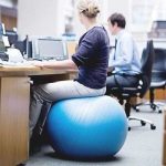 Image is loading Fitness-Ball-Office-Chair-Exercise-Body-Balance-Balancing-