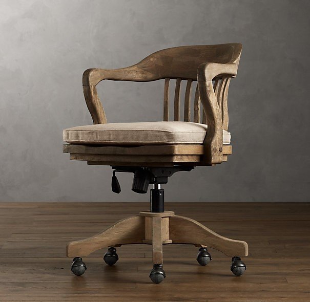 Wooden Swivel Office Chair - Ideas on Foter