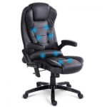 8 Point Massage Executive PU Leather Office Chair (Black) - Kogan.com