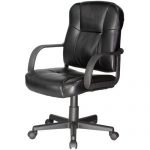 RelaxZen 2-Motor Mid-Back Leather Office Massage Chair, Multiple