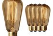 4 Pack Sale - Old Fashion Edison Light Bulbs - Highly Rated - 60W