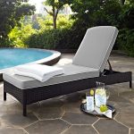Shop Palm Harbor Brown Wicker Outdoor Chaise Lounge with Grey Cushions -  Free Shipping Today - Overstock - 14788411