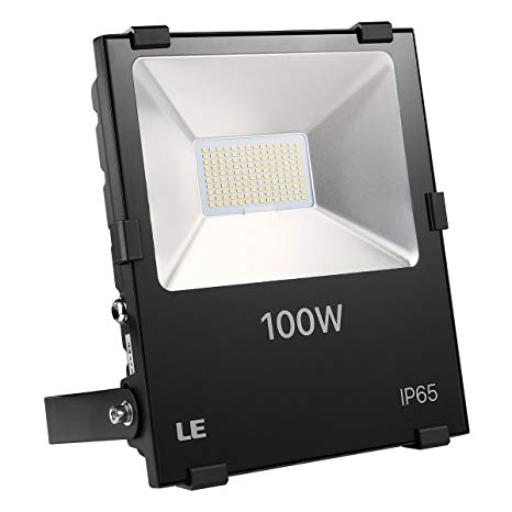 LE Outdoor LED Flood Light, 100W 11000LM, IP65 Waterproof, 250W HPS