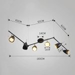 Amazon.com : JU FU Track Light - 6-Light Adjustable LED Track