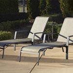 Cosco Outdoor Chaise Lounge Chair, Adjustable, 2 Pack, Dark Brown