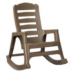 Store SKU #1001836544. Big Easy Plastic Outdoor Rocking Chair Mushroom