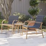 George Oliver Chenier 3 Piece Outdoor Seating Group with Removable Cushions  & Reviews | Wayfair