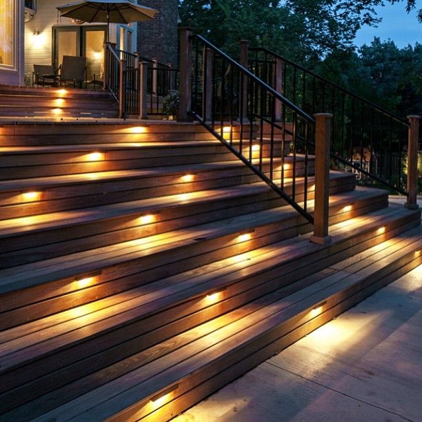 Outdoor Stair Lights | TreeLifeDesigns