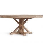 Benchwright Extending Pedestal Dining Table, Rustic Mahogany