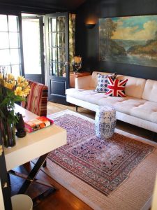 persian rug decorating ideas union jack pillows