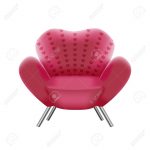 pink armchair on white background - vector illustration Stock Vector -  18847150