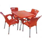 Plastic Round Table And Four Plastic Chairs | Konga Online Shopping