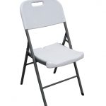 Sandusky Lee Folding Plastic Chair, 18 x 20 x 35 inches, White, Pack