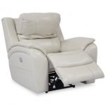Furniture Karuse Leather Power Recliner with Power Headrest and USB  Power Outlet