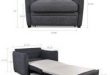 Modern Functional Lift and Pull Out Single Couch Sofa Bed Futon Easy to  Transform for Small