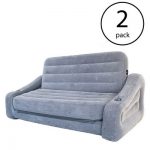 Intex Inflatable 2-In-1 Pull-Out Sofa & Queen Air Mattress Futon, Gray (2  Pack) : Target