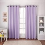Internet #303957899. Textured Linen Lilac Purple Thermal Grommet Top Window  Curtain