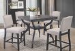 Shop Best Quality Furniture 5-Piece Contemporary Dining Set, Light Grey -  Free Shipping Today - Overstock - 18616133