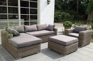 Evergreen Wicker Furniture - Sectional Sofa - Rattan Furniture - Patio  Outdoor Sofa Set