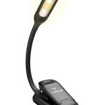 LED Reading Light, TopElek Rechargeable Book Light, 3-Level Brightness  (Cool and