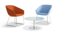 20 reception chairs in orange and blue Coffee Table Height, Side Coffee  Table, Reception