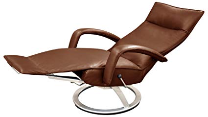 Gaga Recliner Chair Saddle Leather by Lafer Recliner Chairs