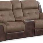 Living Room Furniture - Tacoma Dual Power Reclining Loveseat with Console