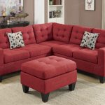Red Fabric Sectional Sofa and Ottoman - Steal-A-Sofa Furniture Outlet Los  Angeles CA