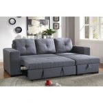 Buchman Linen-like Reversible Sectional with Pull-Out Bed