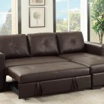 Brown Leather Sectional Sleeper Sofa - Steal-A-Sofa Furniture Outlet Los  Angeles CA